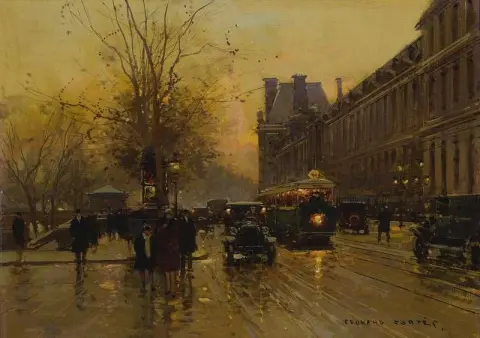 Hauptverkehrszeit im Louvre