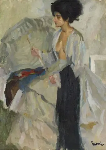 Señora Im Atelier Hacia 1915
