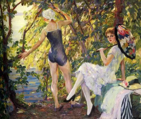 海水浴者たち 1915