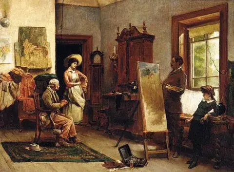 Художник за работой 1881-83