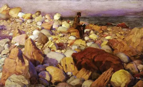 Художник за работой Глостер Автопортрет 1887