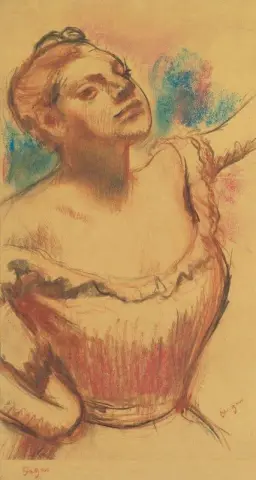 Bust Of Dancer With Red Bodice 1899