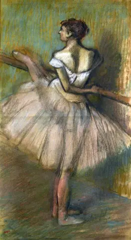 Tanssija La Barre noin 1900
