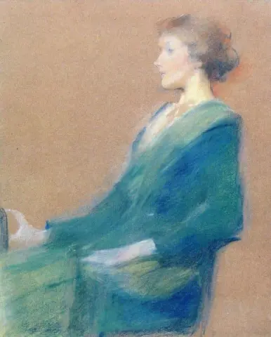 옆모습에 앉아 있는 여인, 1900년경