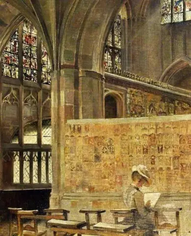 Malvern Abbey Worcestershire 1892