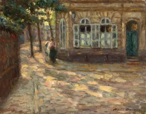 Última luz en el pueblo Ca. 1904