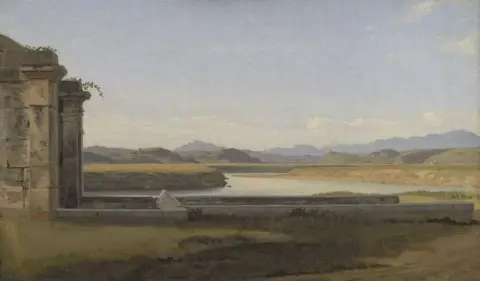 Utsikt fra Fontana Acetosa Roma 1816