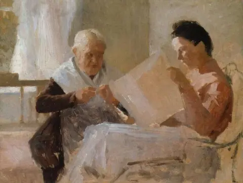Annie Edelfelt con Fredrika Snygg 1888