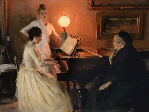 En el piano 1888-89