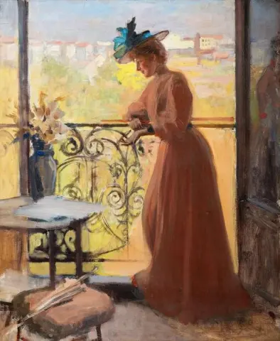 La dama del balcón La Parisienne 1884