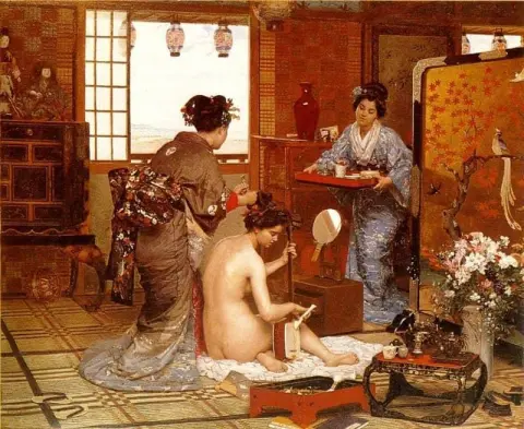 Die japanische Toilette 1873