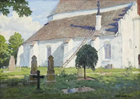 Церковь в солнечном свете