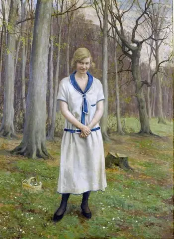 Raccolta delle margherite 1924