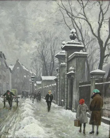Зимний мотив из Kongens Have в Копенгагене
