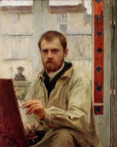 Omakuva 24-vuotiaana 1887