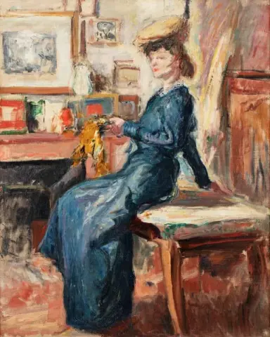 Vrouw zitten