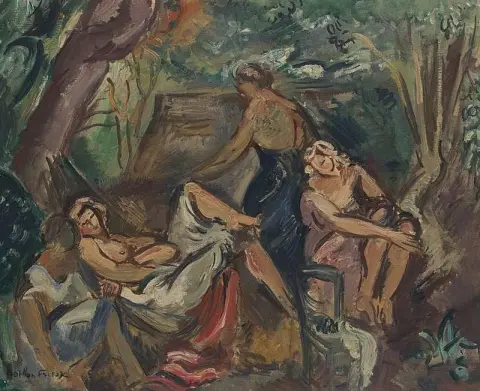 Vrouwen in een Calanque