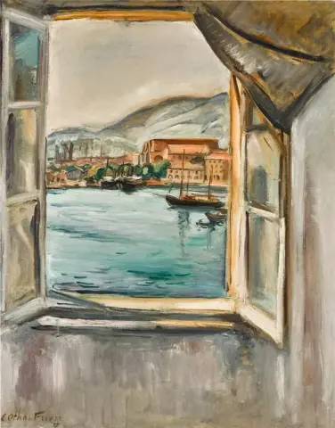 Het raam op de haven van Toulon 1927