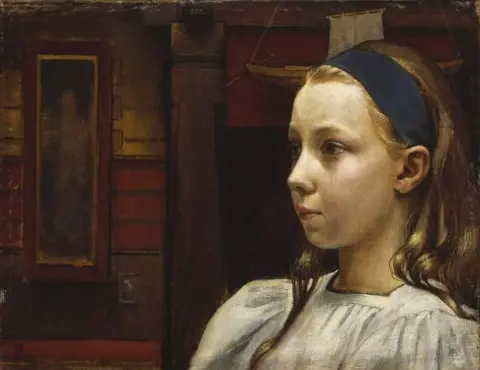 Cabeza de niña pequeña Anna 1897