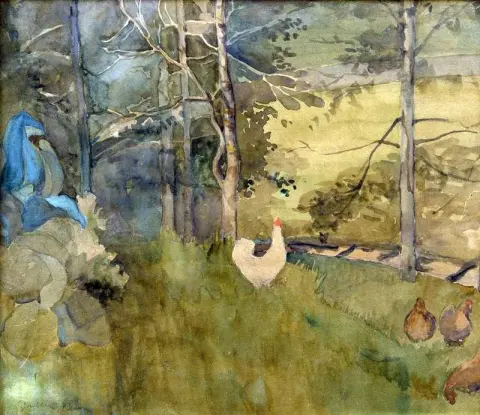 Rooster And Hens