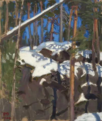 Spring Sun At Kongingkangas 1906