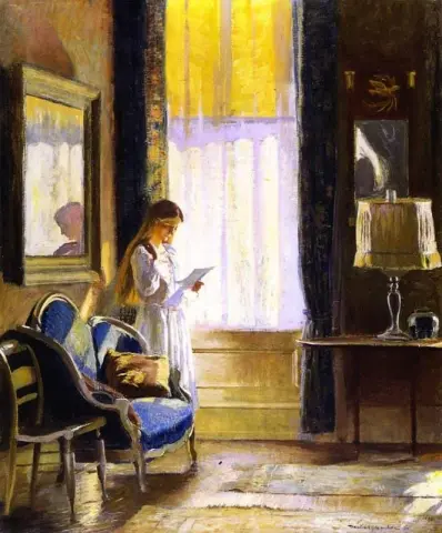 Morgonljus interiör 1923
