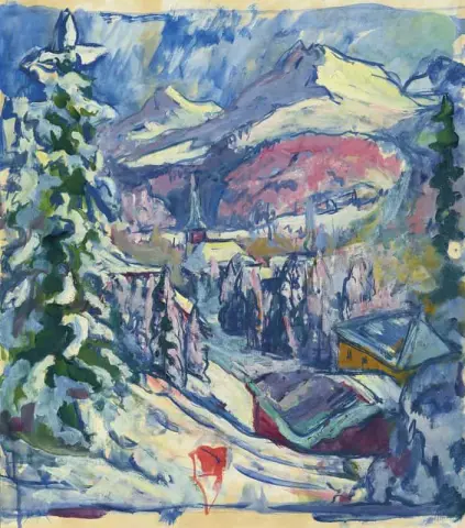 1916년 다보스 임 겨울