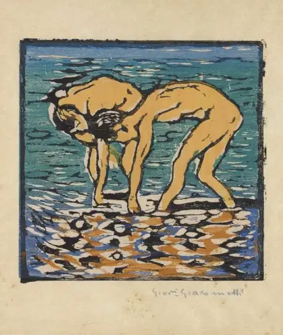 Fanciulli Nel Lago - Alberto e Diego Im Silsersee 1916
