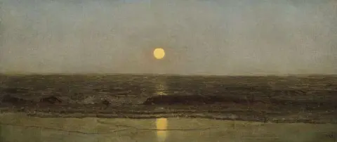 Mondaufgang am Meeresufer, ca. 1867