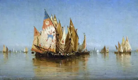 Venezianische Fischerboote 1869