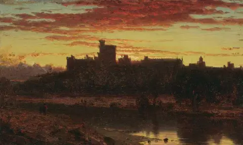 Castillo de Windsor al amanecer Ca. 1860