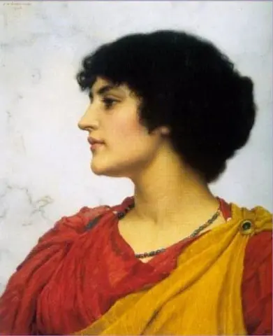 La cabeza de una niña italiana 1902