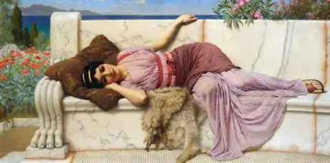 En la terraza 1904
