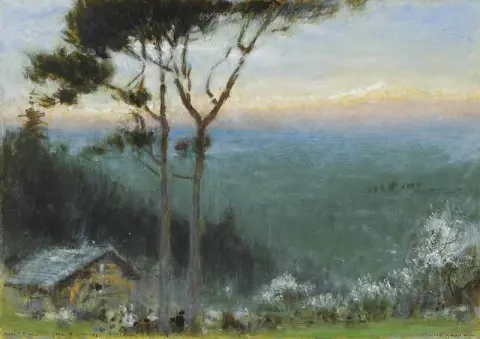 Mont Blanc fra The Seleve nær Genève