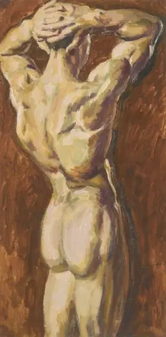 남성 누드 뒷모습 1960년경