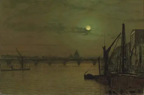 Waterloo Bridge London mit Blick nach Osten 1883