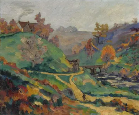 O Sedelle em Pont Charraud Creuse Ca. 1903-04