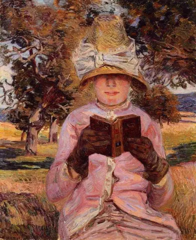 Madame Guillaumin Reading cerca de 1882-83