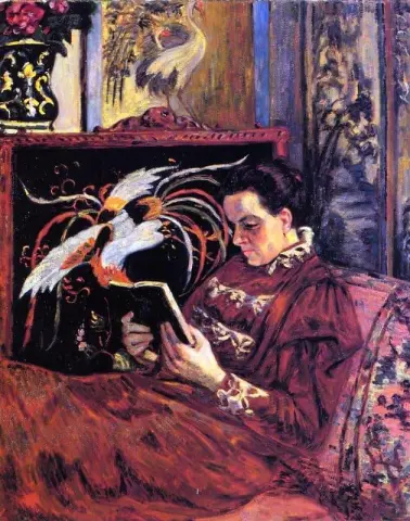 Retrato de Madame Guillaumin por volta de 1898