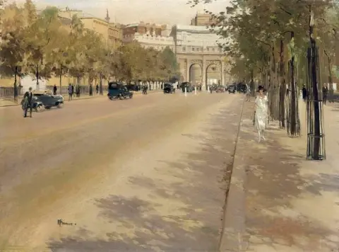 المول يتطلع نحو قوس الأميرالية لندن 1925