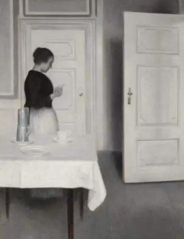 Ida leest een brief 1899