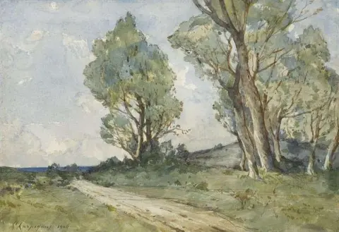 Promenade Du Midi Menton 1906