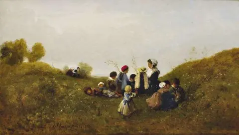 De kinderwandeling 1858