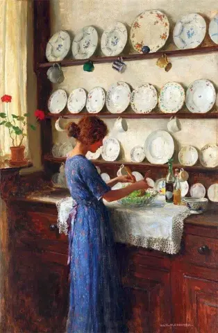 De dame van het huis
