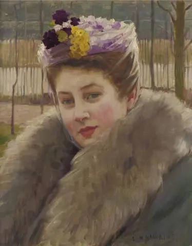 retrato de una mujer joven