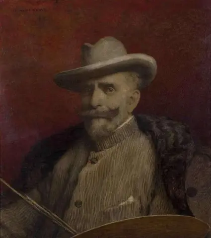 Autorretrato con paleta
