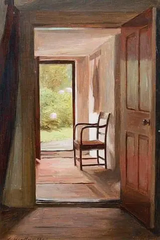 Sideinngang til våningshuset 1890