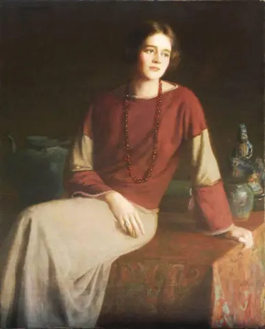 Poesie - Porträt von Frau George Pratt 1918-22