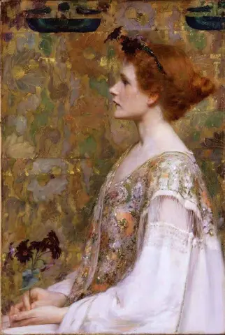Frau mit roten Haaren 1894
