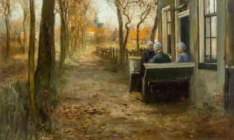 Nederlandske kvinner i samtale 1886